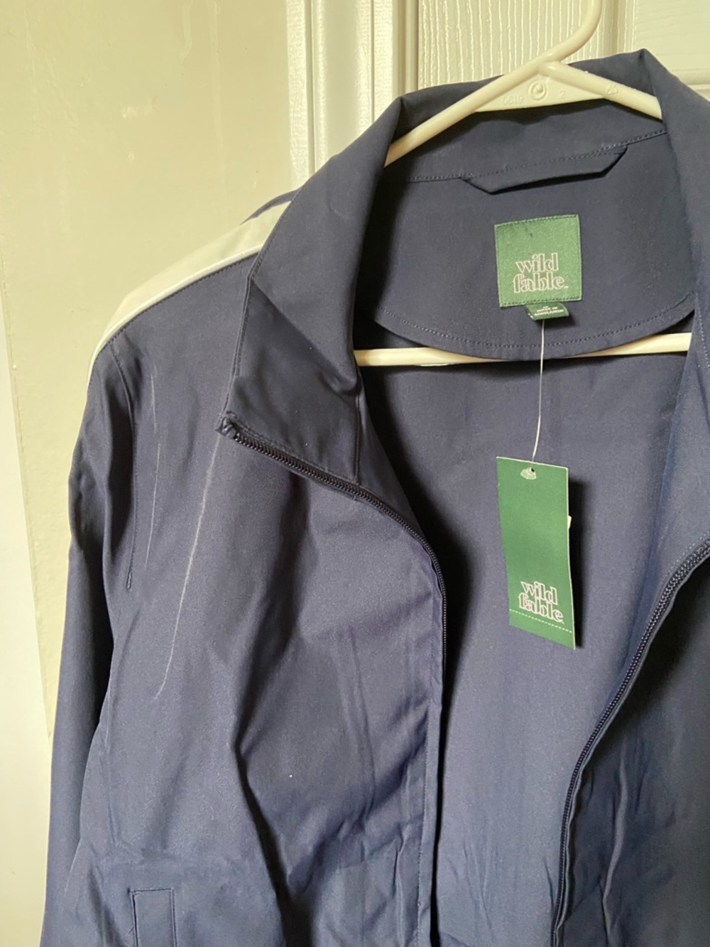 Wild Fable women’s Navy Blue Jacket with White Stripe size M - Picture 7 of 11
